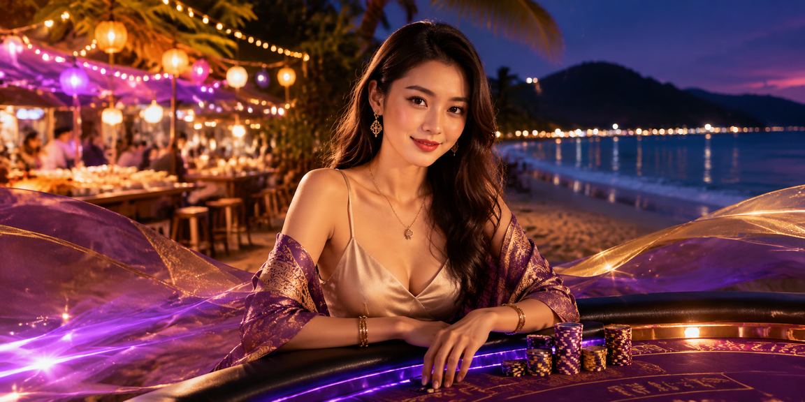 Cảnh đêm thị trấn ven biển dành cho khách VIP 5040